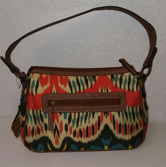 NWOT Chaps Ikat Satchel Handbag - Picture 2 of 8